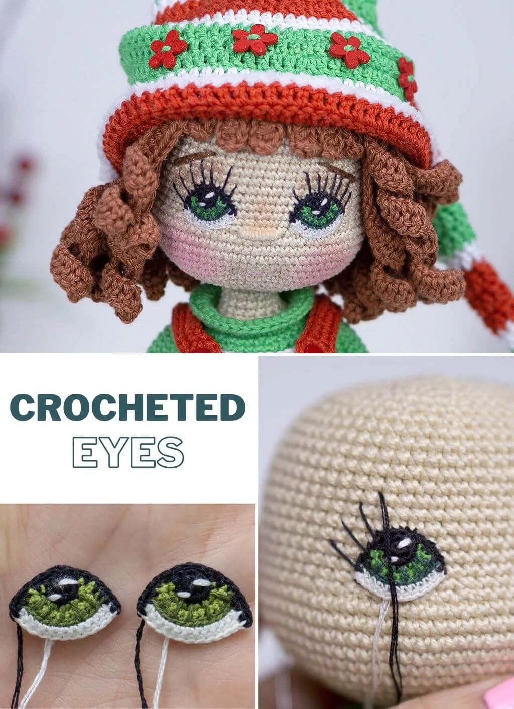 Crochet doll eyes pattern