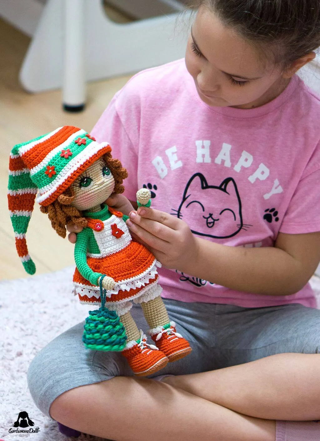 Crochet doll pattern for Christmas