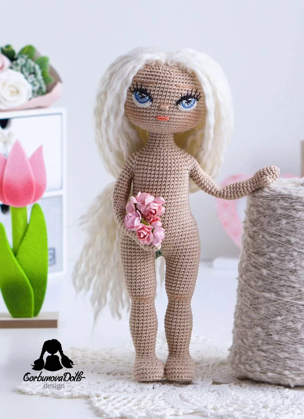 Crochet doll pattern Sonya