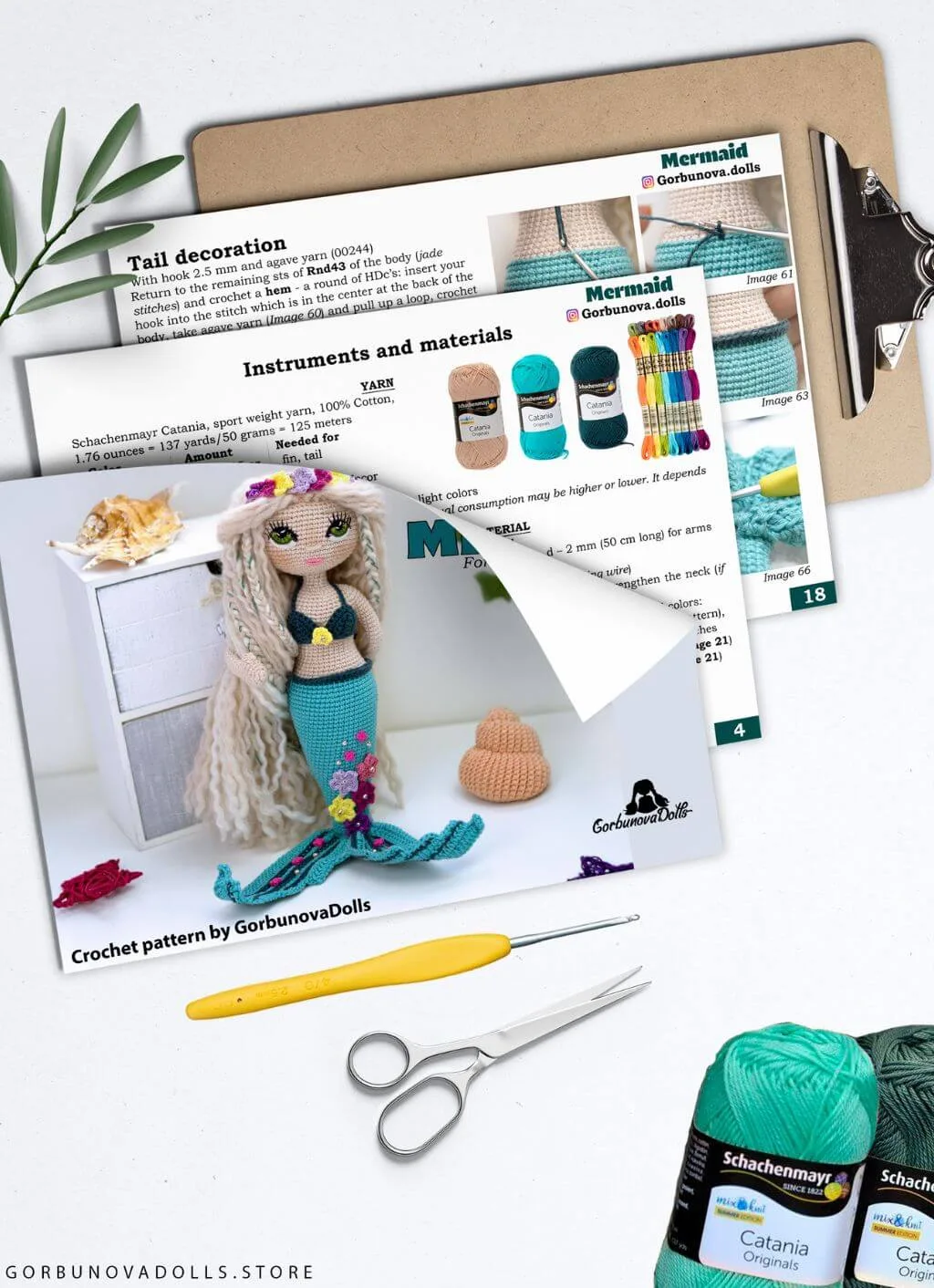 Crochet mermaid pattern