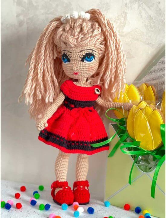Amigurumi Crochet Doll Pattern: Michelle The Doll