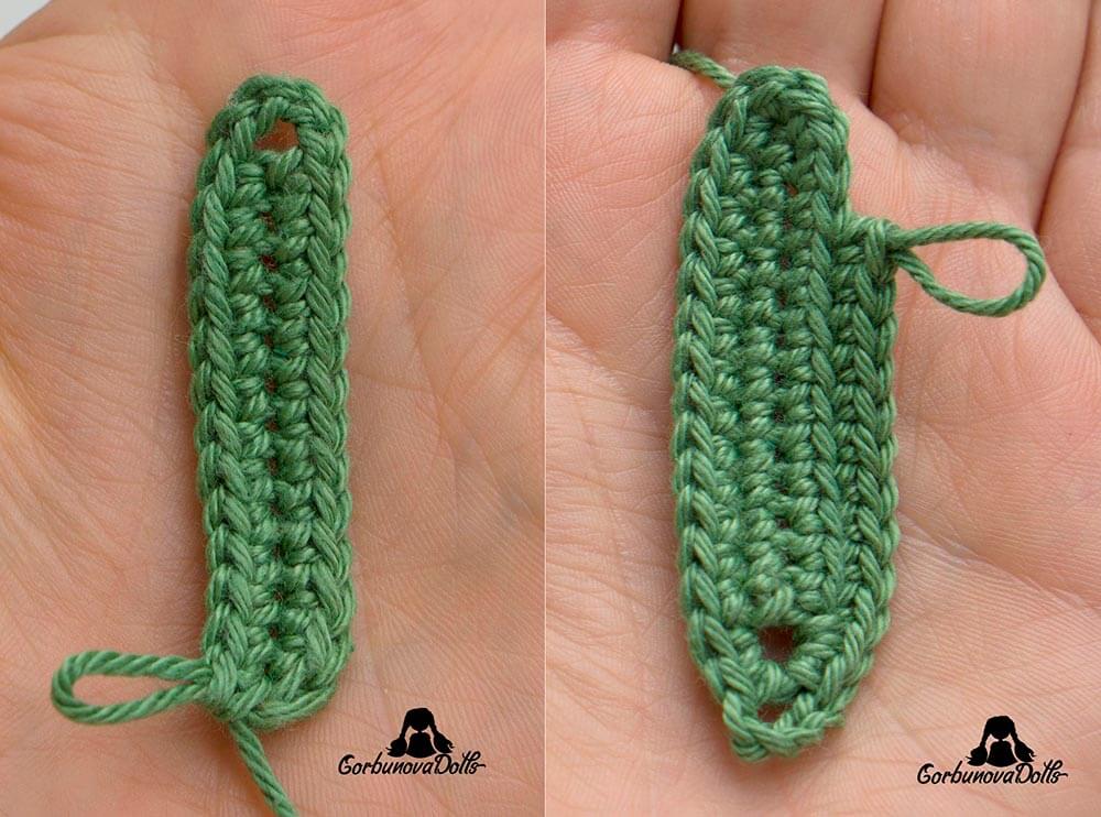 Crochet leaf pattern