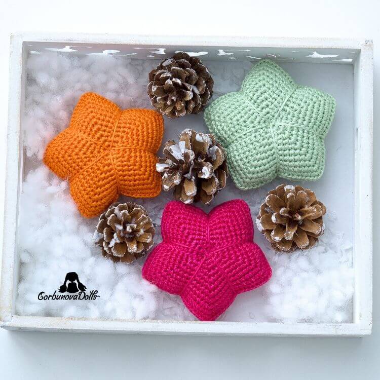 Crochet star free pattern