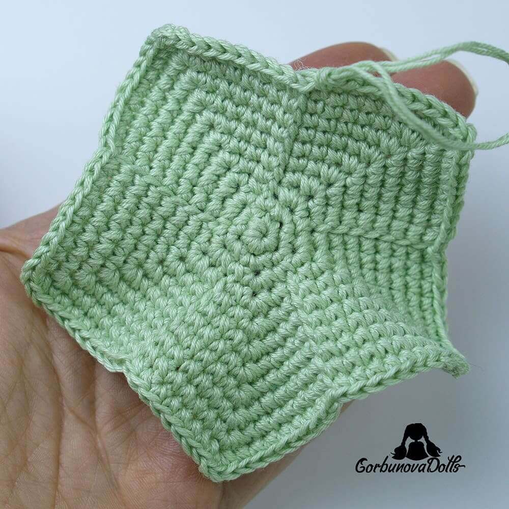 crochet star free pattern – completed first flat star piece before joining