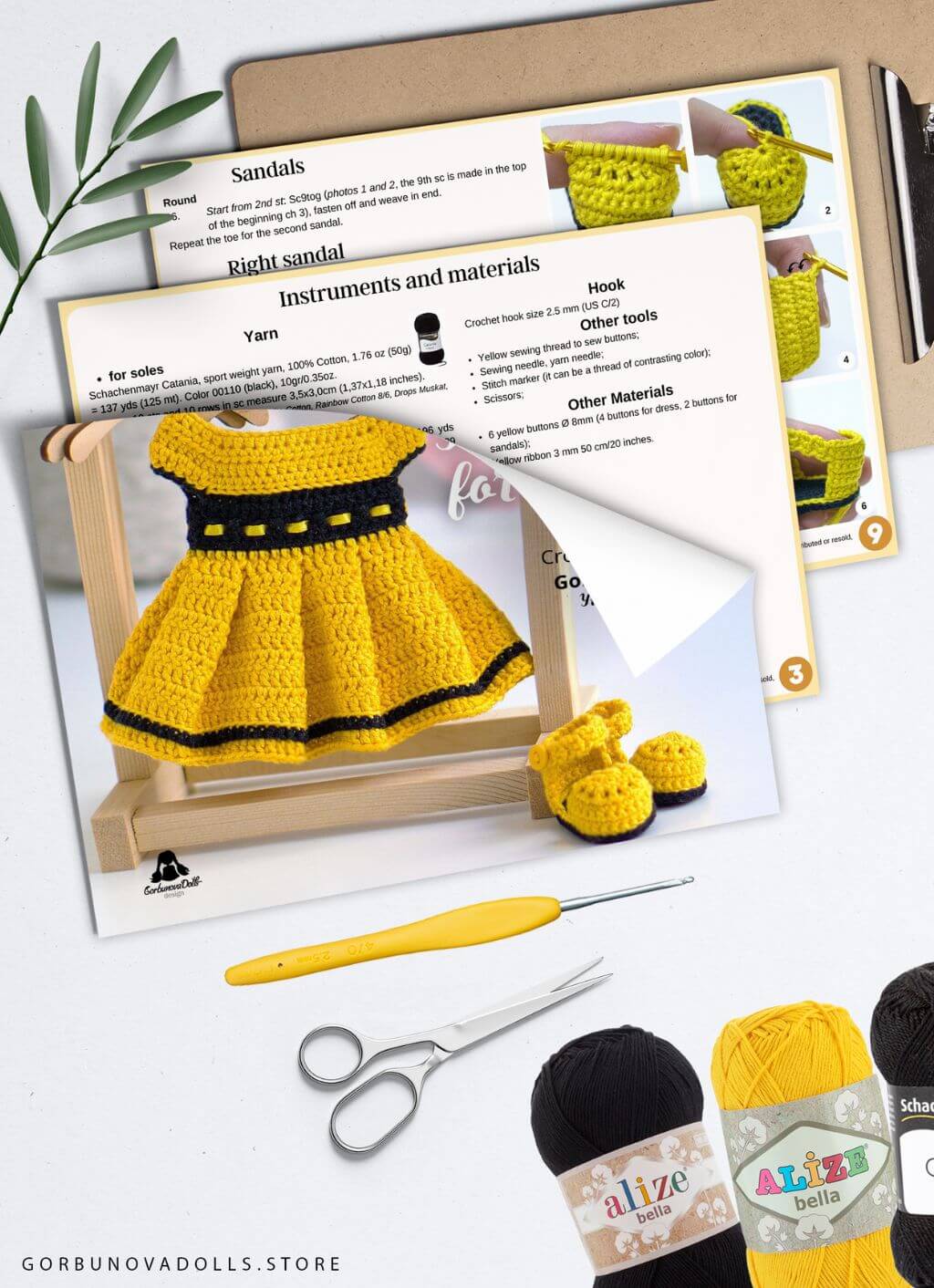 Crochet doll clothes pattern