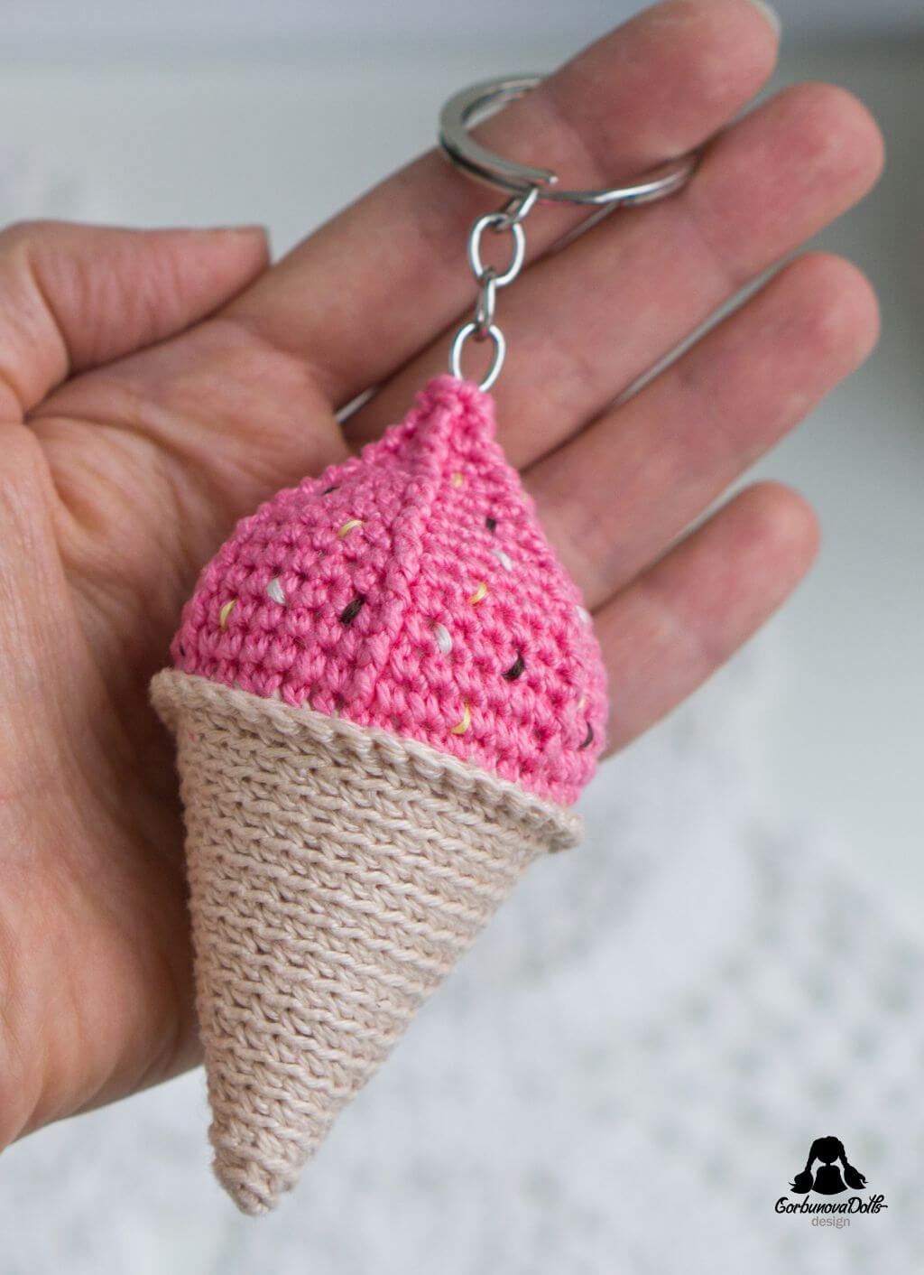 Crochet ice cream pattern by Gorbunovadolls