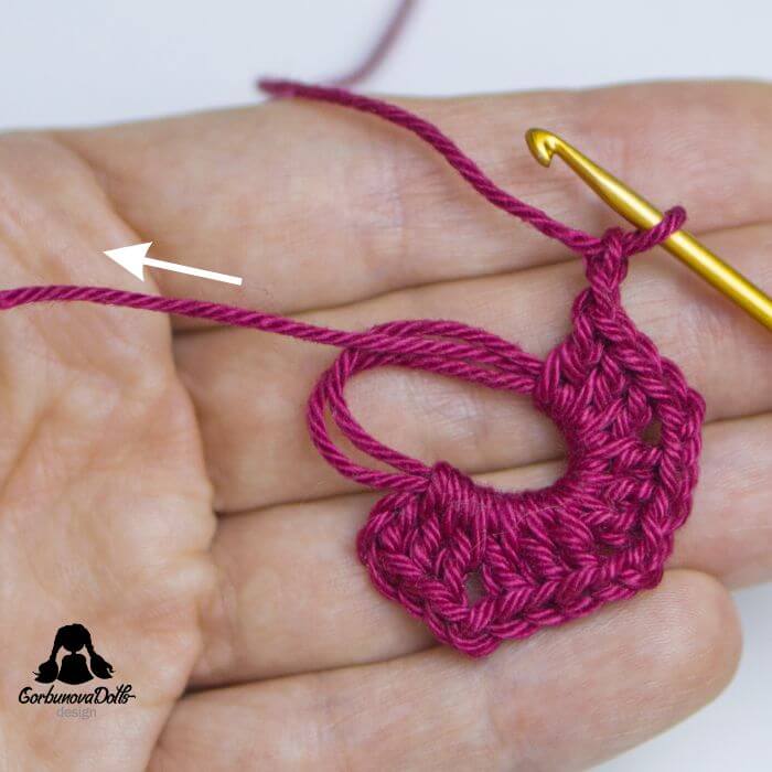 Crochet Applique Heart Free Pattern