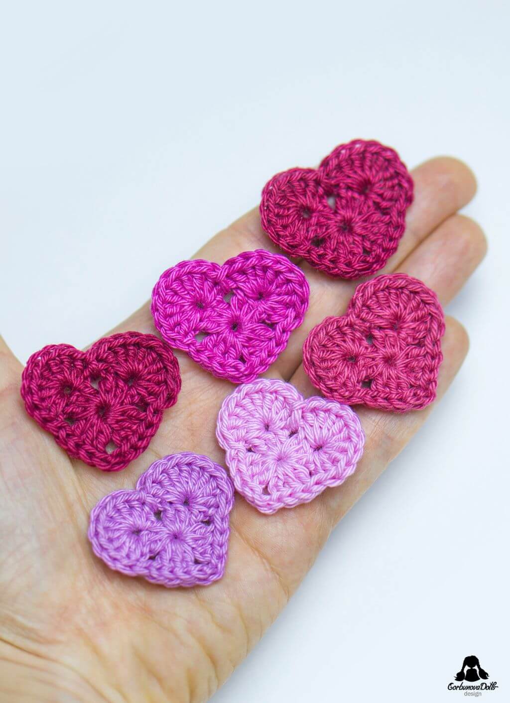 Crochet Applique Heart Pattern
