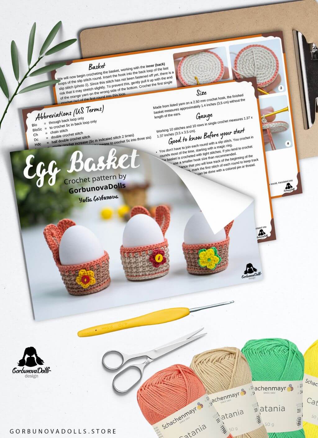 Crochet easter basket