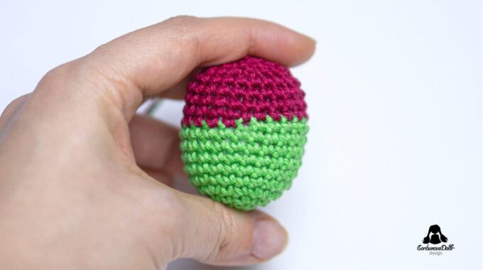 How to invisible color change in Amigurumi
