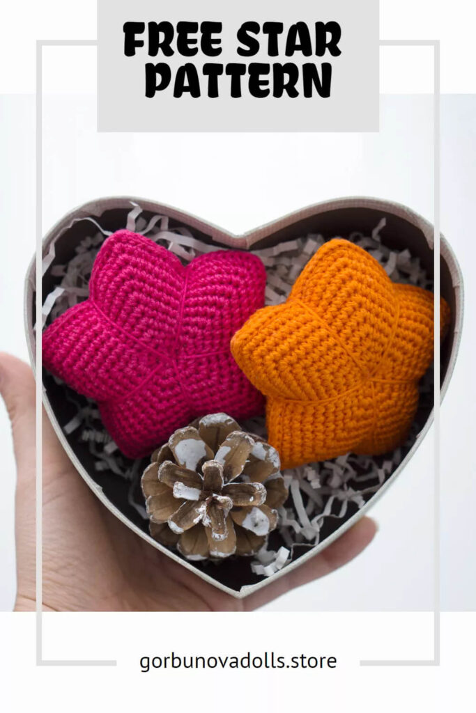 Crochet star free pattern
