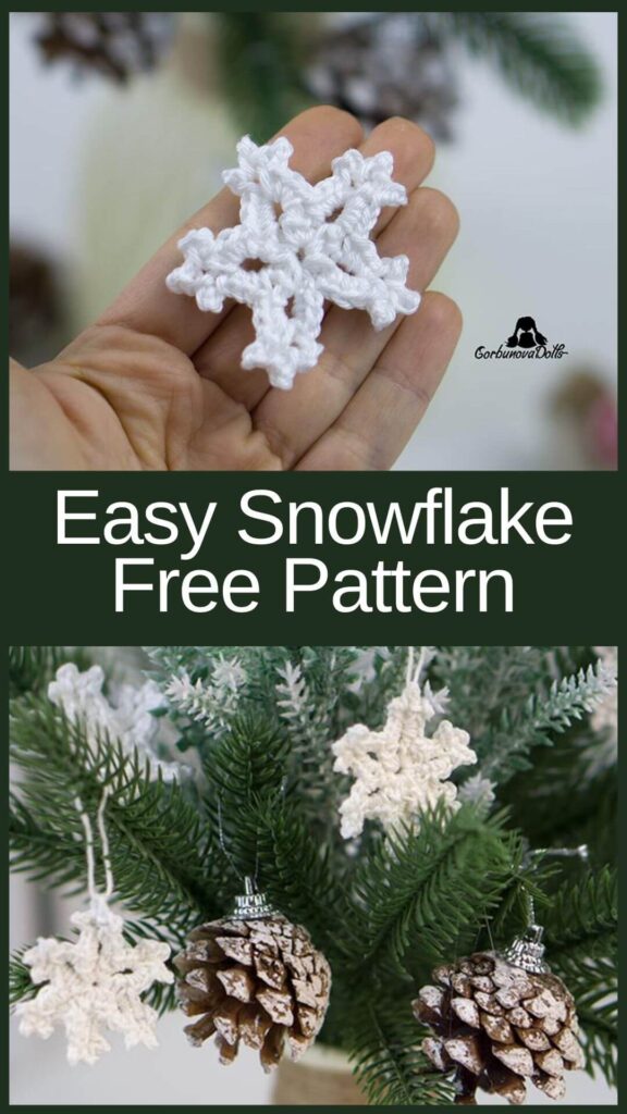 crochet snowflake pattern free