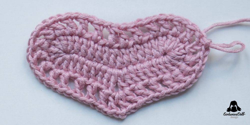 Heart Coaster Crochet Free Pattern