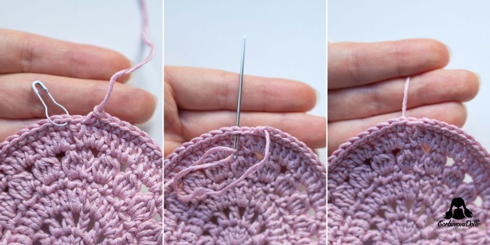Invisible join technique in crochet