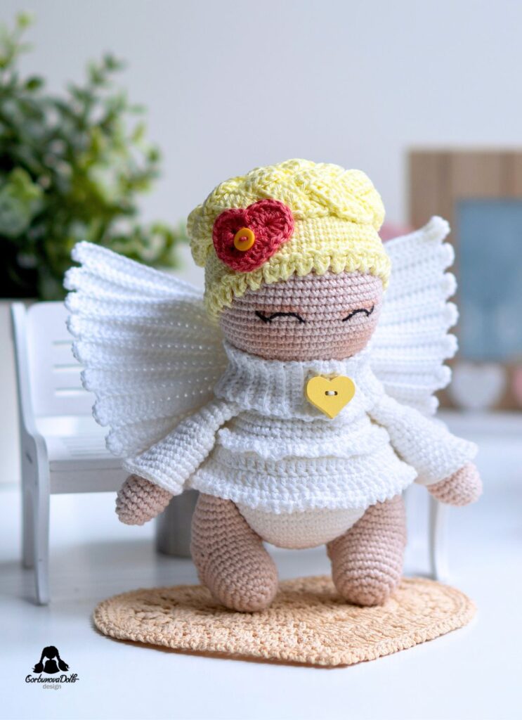 Crochet Angel Pattern Perfect Amigurumi Gift for Christmas or Valentine's Day
