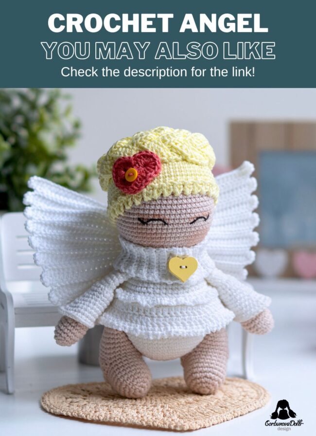 Crochet Angel Pattern Perfect Amigurumi Gift for Christmas or Valentine's Day
