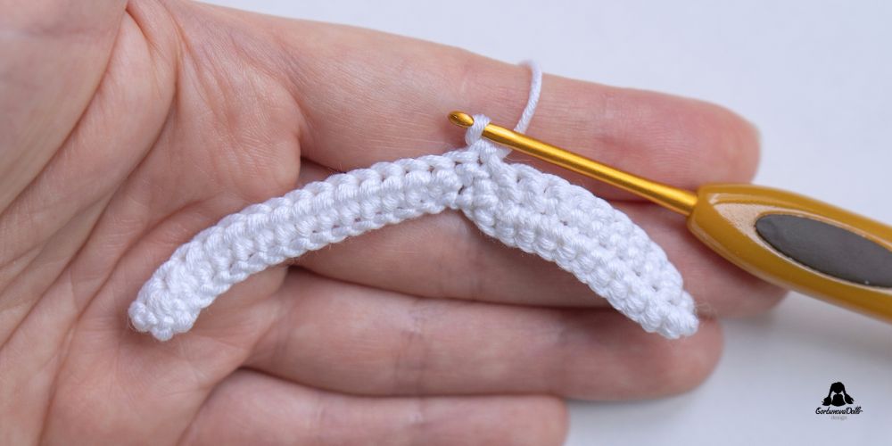 Crochet wing pattern process