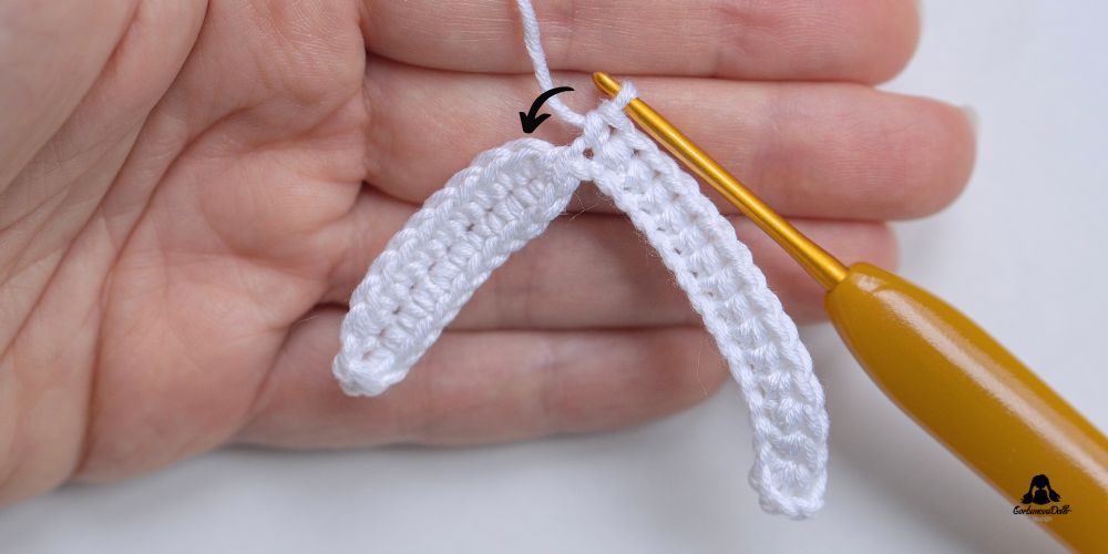 Crochet wing pattern process