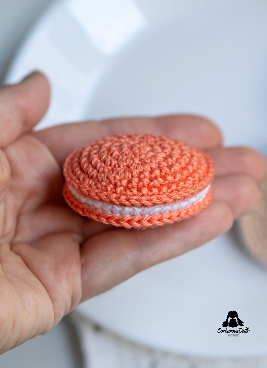 Crochet macaron pattern