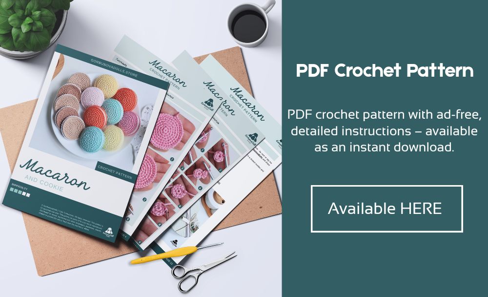 Crochet macaron pattern