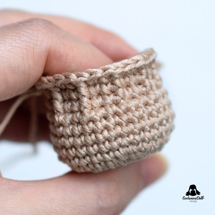 Front post single crochet photo tutorial