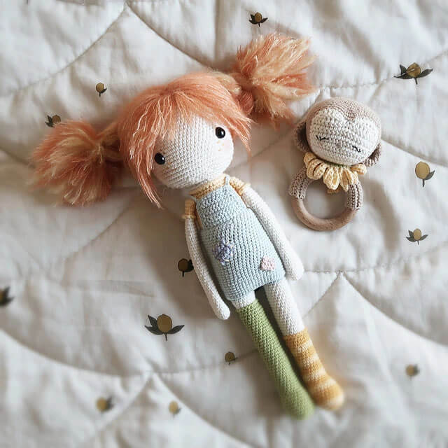 Pippi Langstrømpe -Free Crochet Doll Patterns