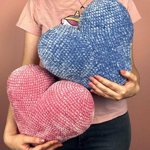 Heart Pillow Free Pattern