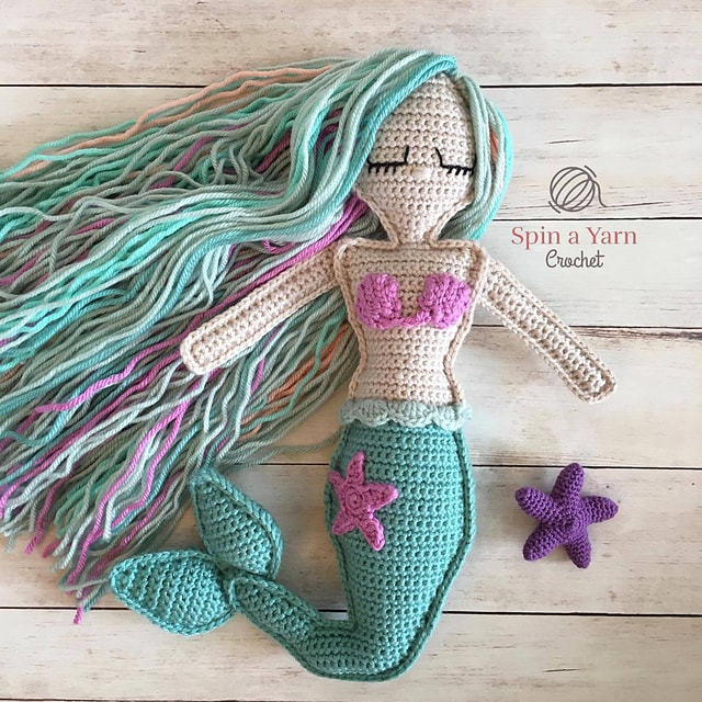 Ragdoll Mermaid - Free Crochet Doll Patterns