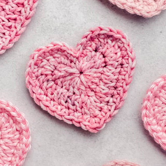 Crochet Heart Pattern – 3 Sizes