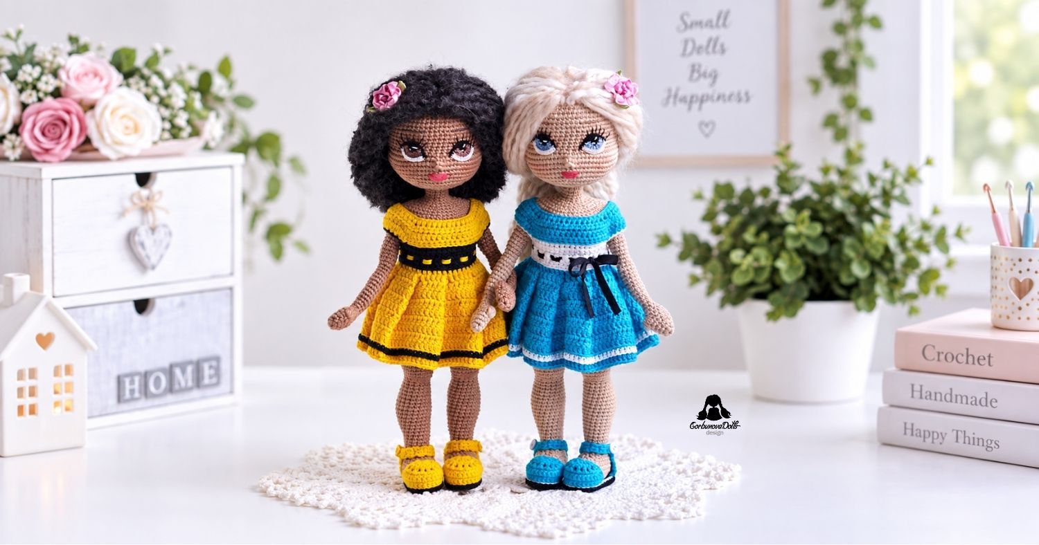 Crochet doll patterns by GorbunovaDolls